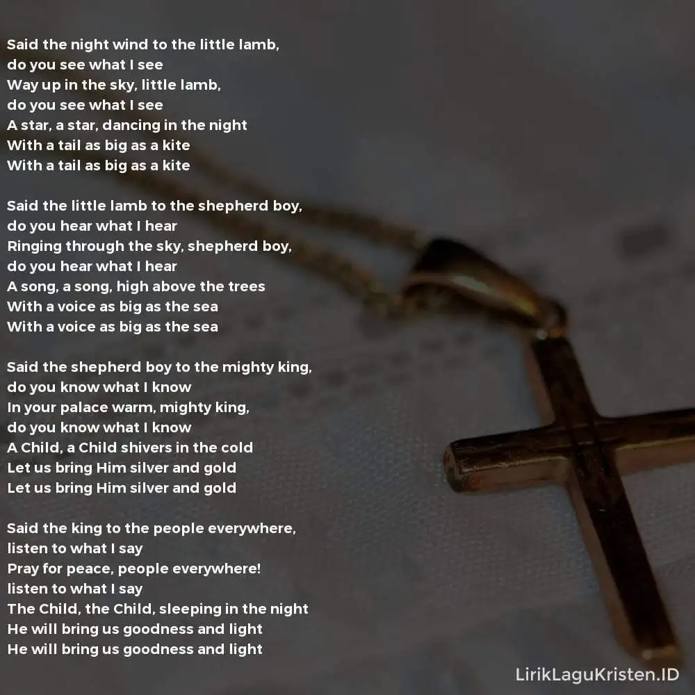 DO YOU HEAR WHAT I HEAR