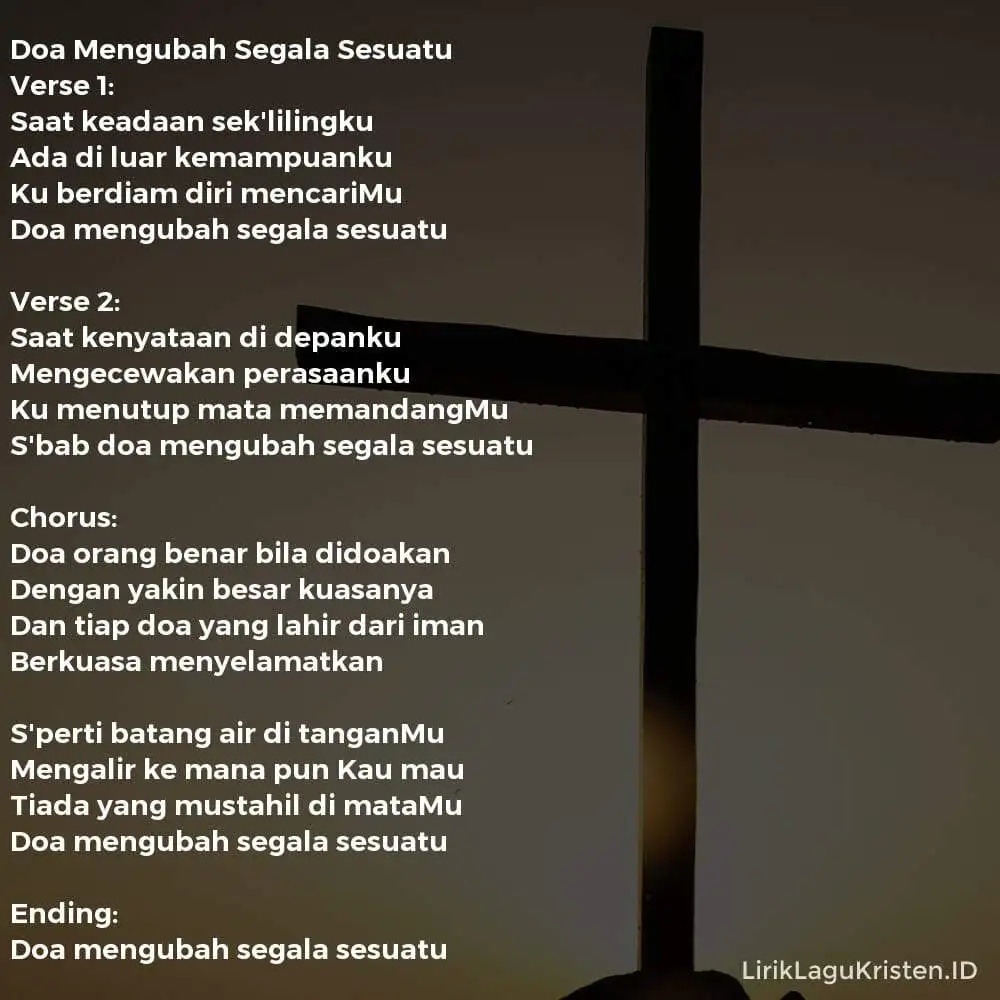 Doa Mengubah Segala Sesuatu