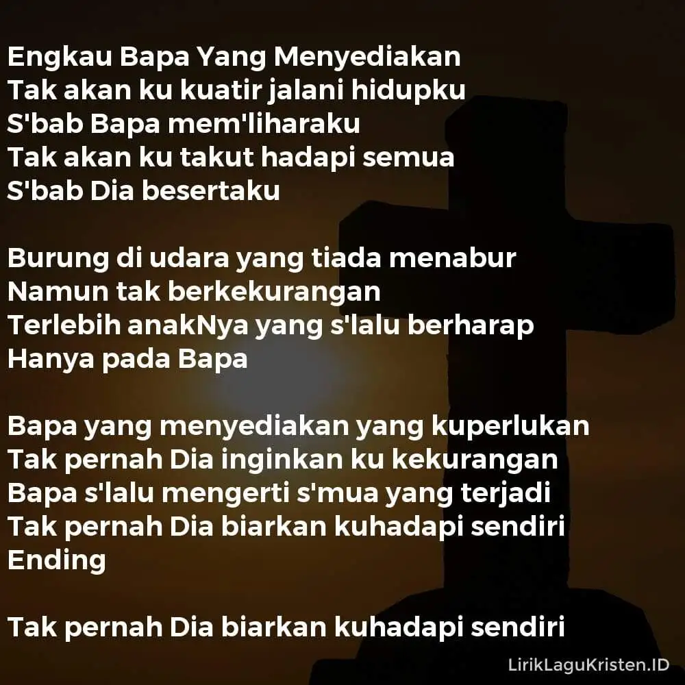 Engkau Bapa Yang Menyediakan