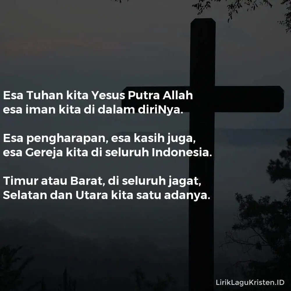 Esa Tuhan Kita, Yesus Putra Allah
