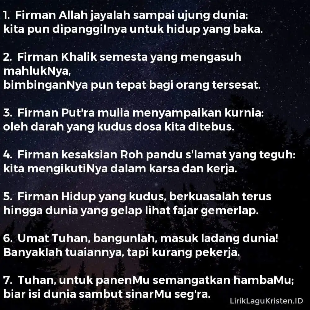 Firman Allah Jayalah