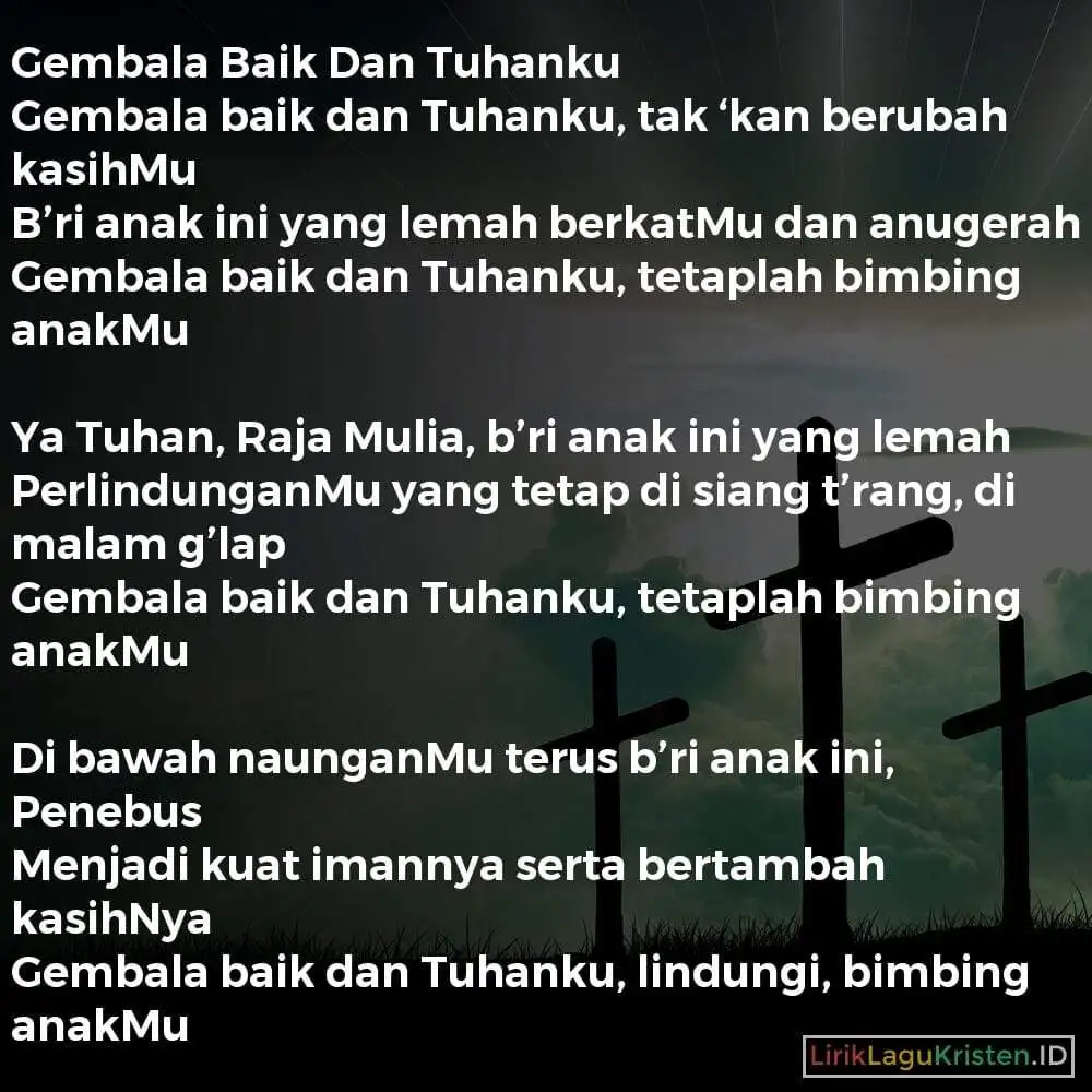 Gembala Baik Dan Tuhanku