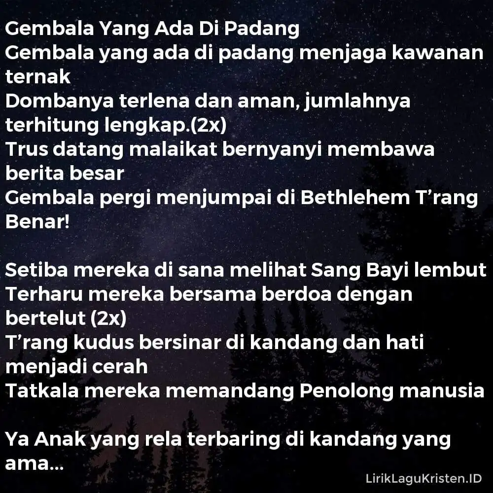 Gembala Yang Ada Di Padang