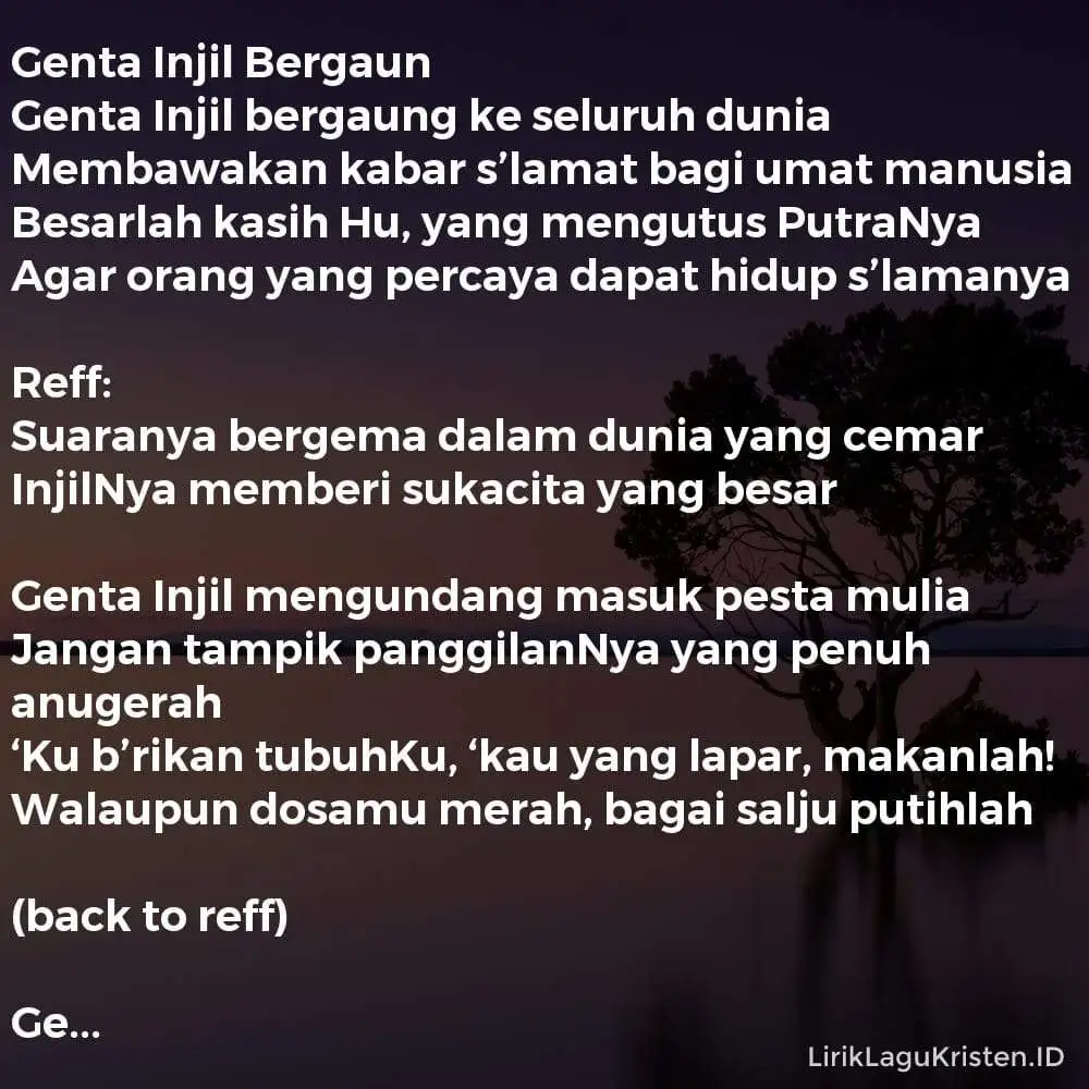 Genta Injil Bergaung