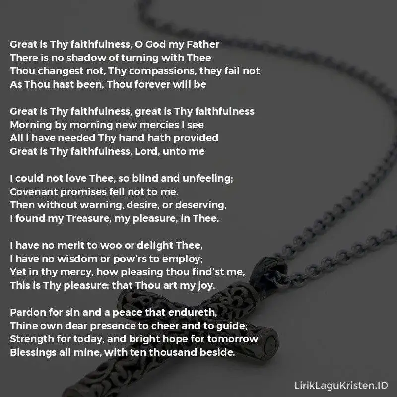 Great Is Thy Faithfulness