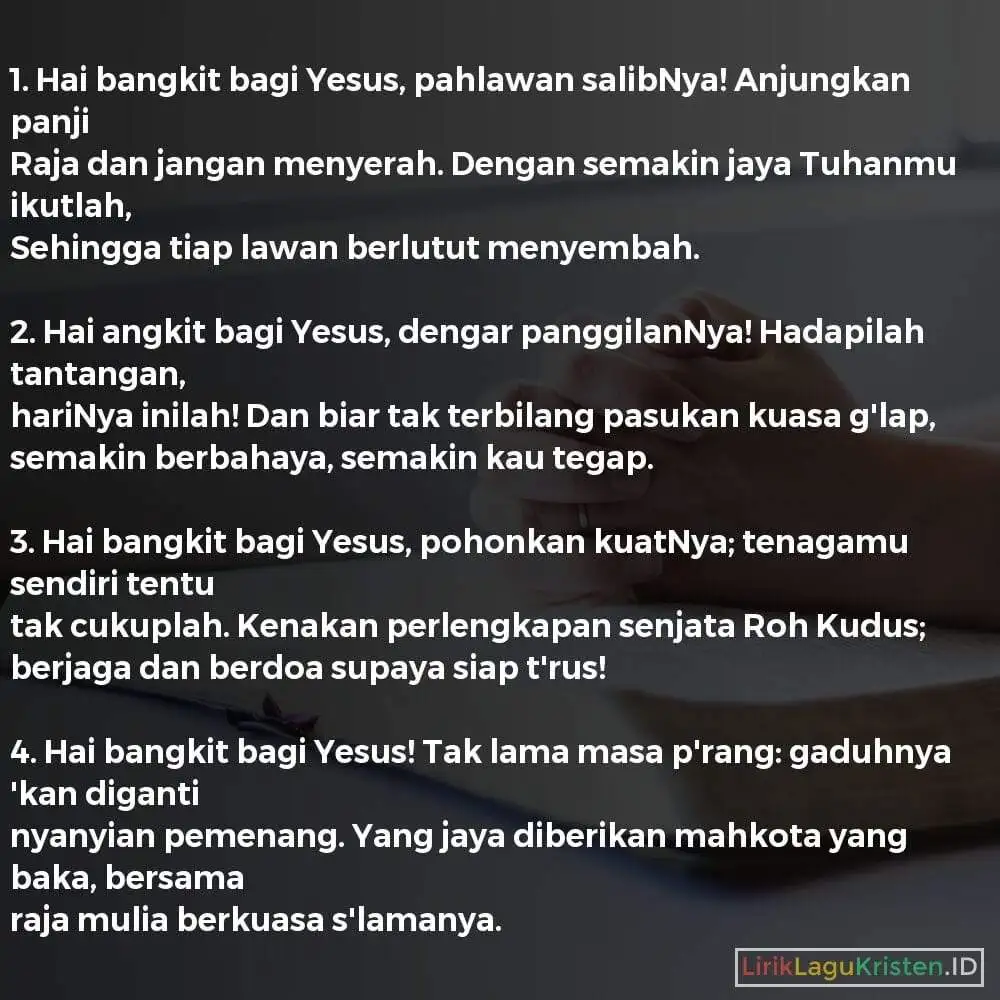Hai Bangkit Bagi Yesus