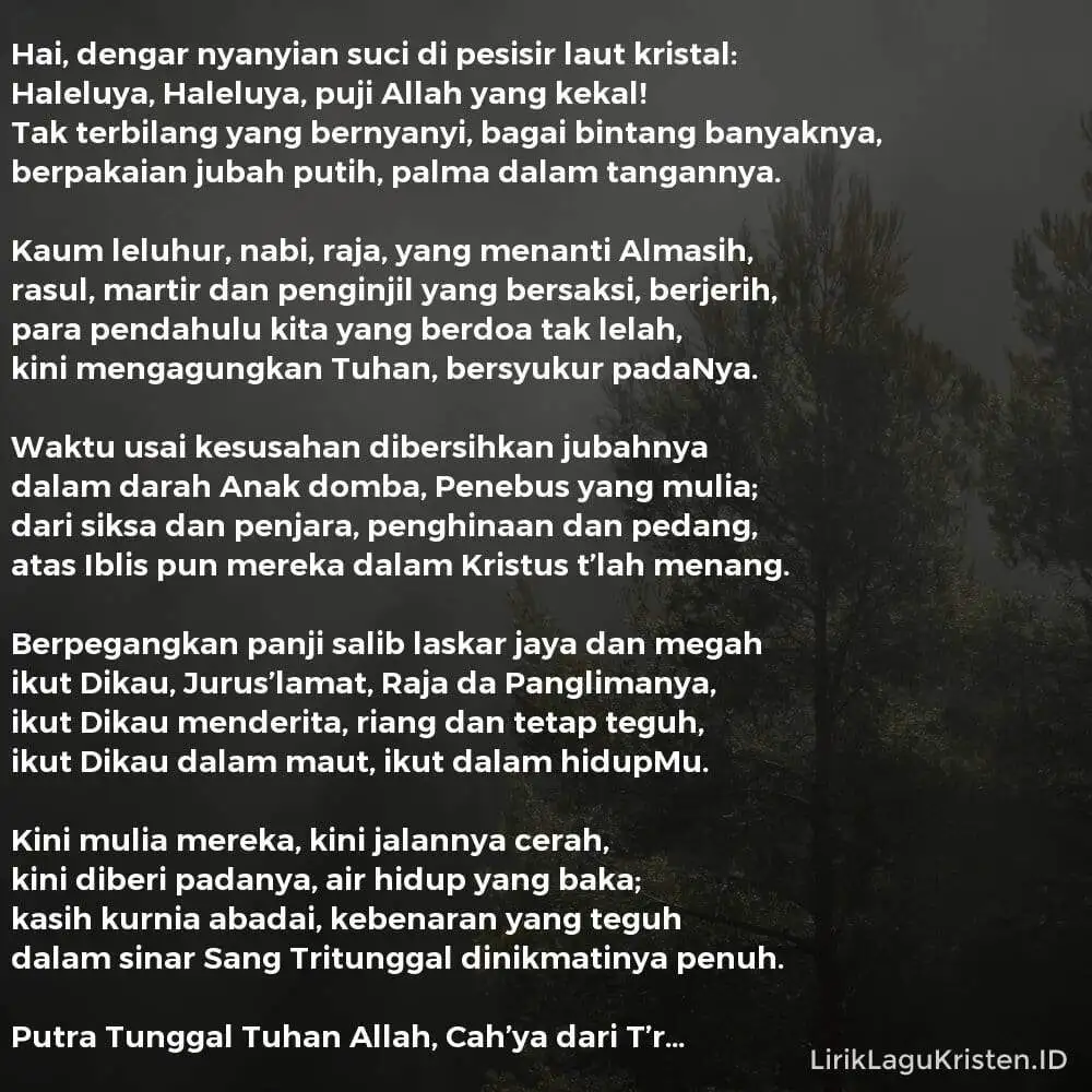 Hai, Dengar Nyanyian Suci