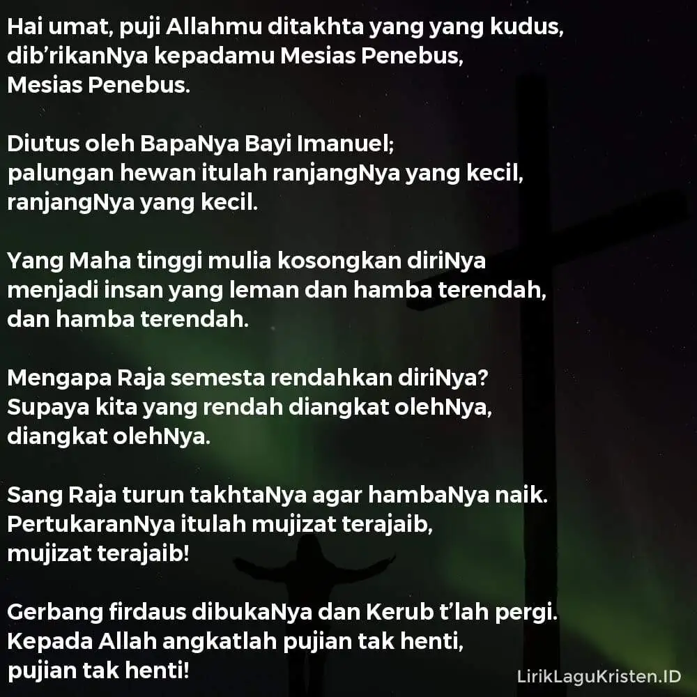 Hai Umat, Puji Allahmu