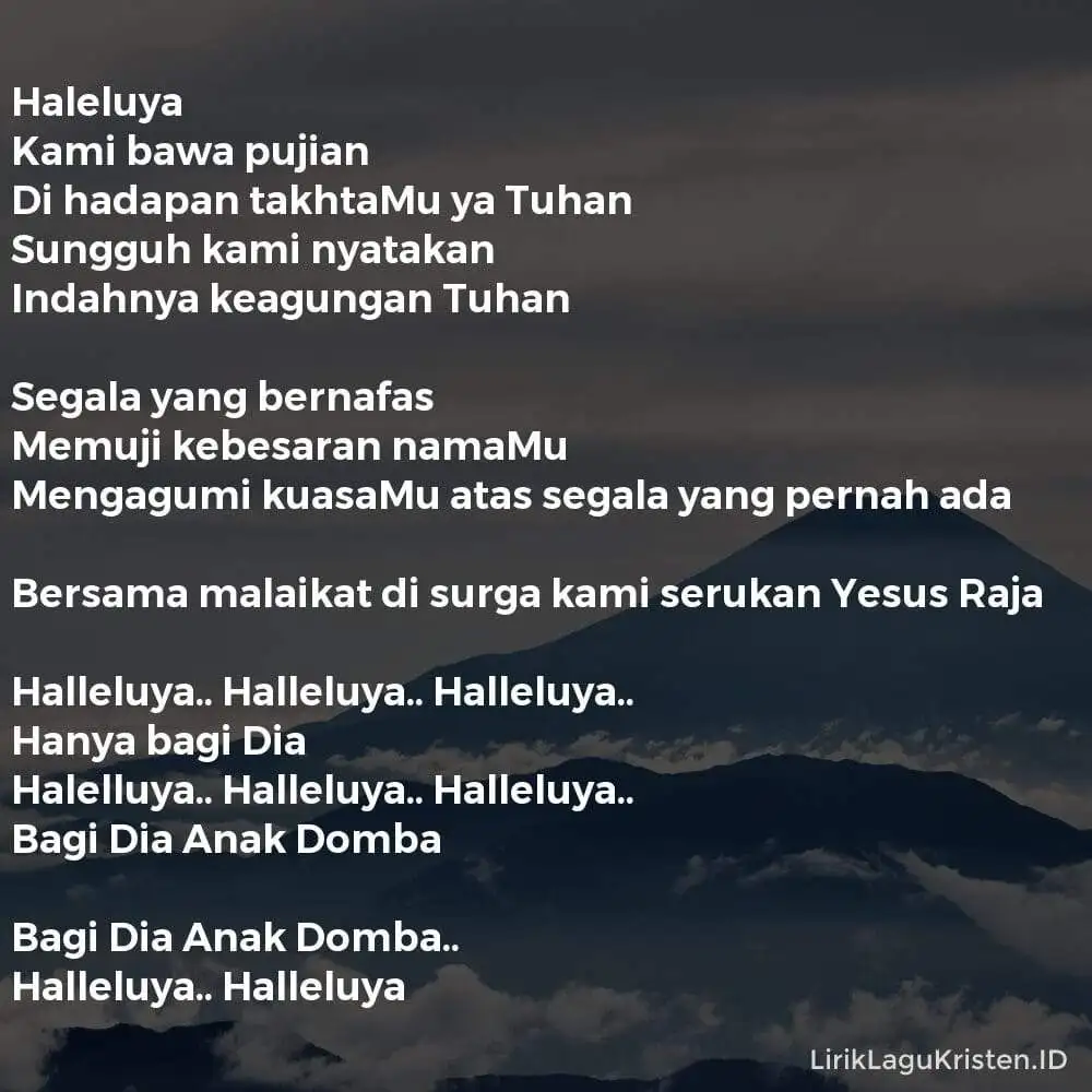 Haleluya (Kami Bawa Pujian)