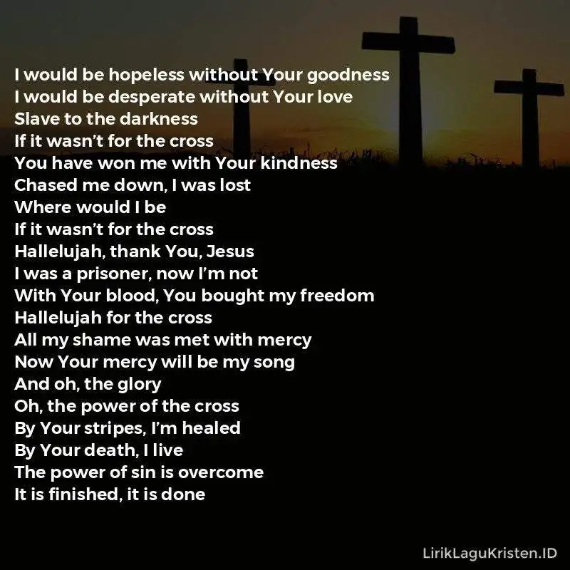 Hallelujah For The Cross