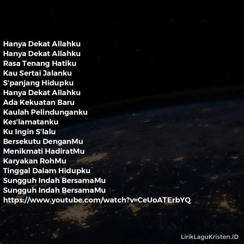 Hanya Dekat Allahku