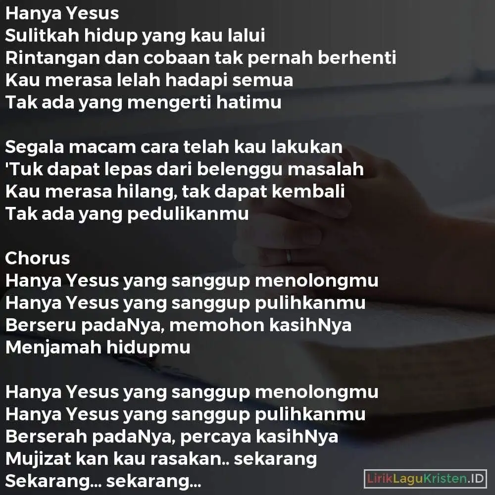 Hanya Yesus