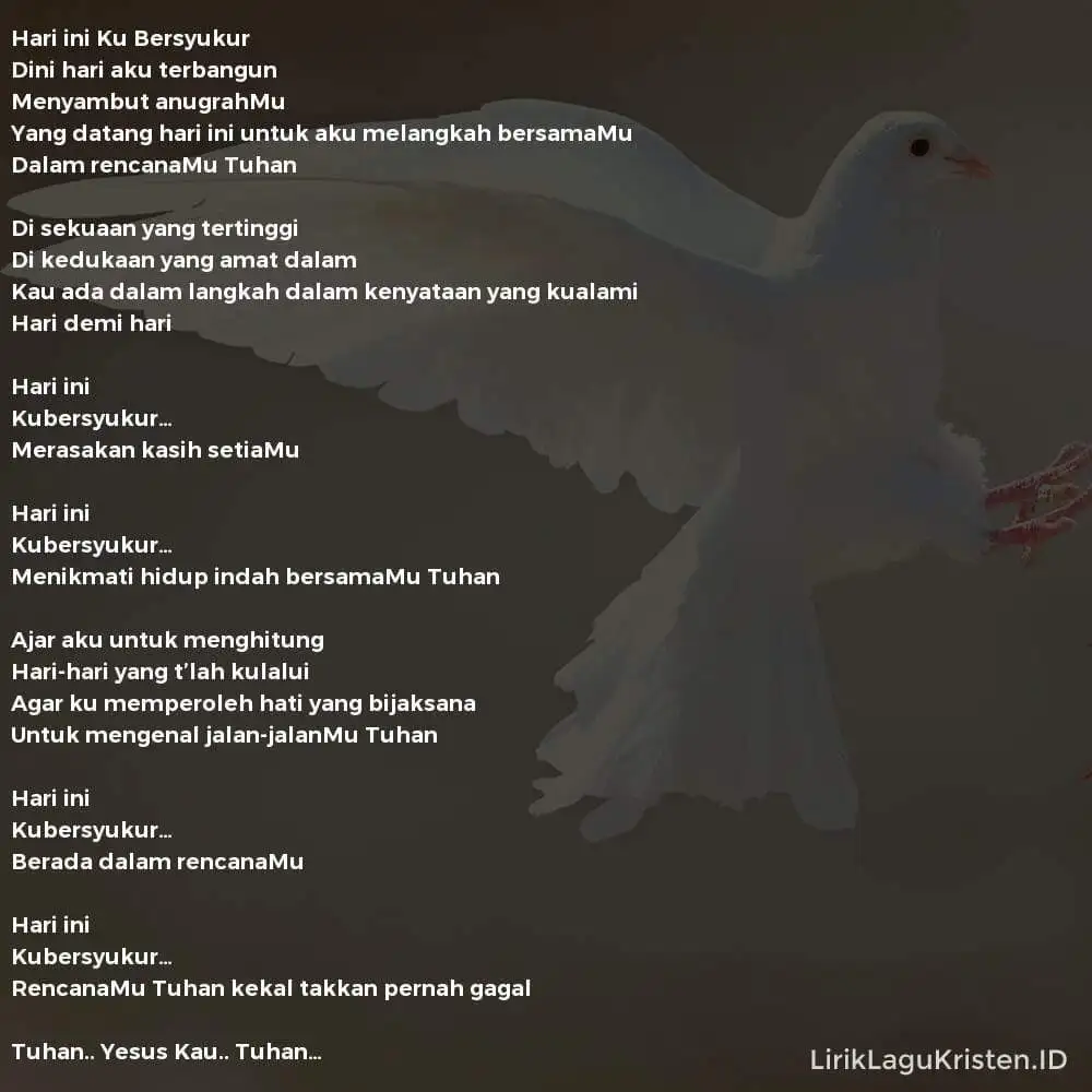Hari ini Ku Bersyukur
