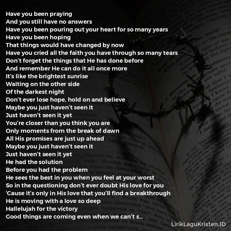 Haven’t Seen It Yet