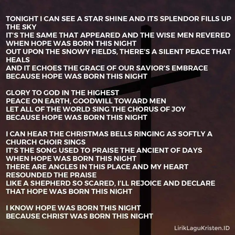 Hope Is Born This Night