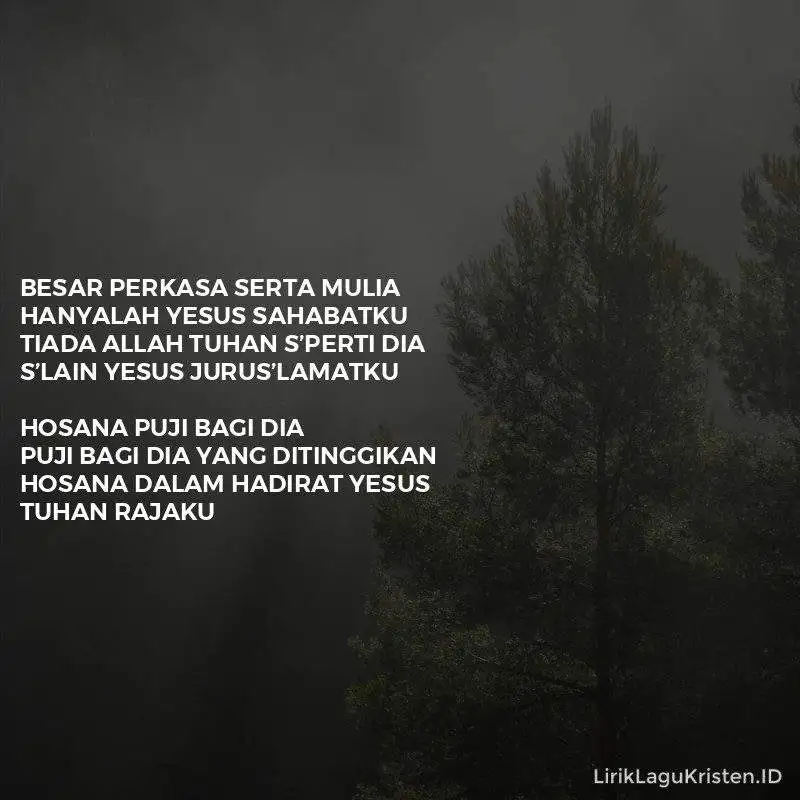 Hosana Puji Bagi Dia