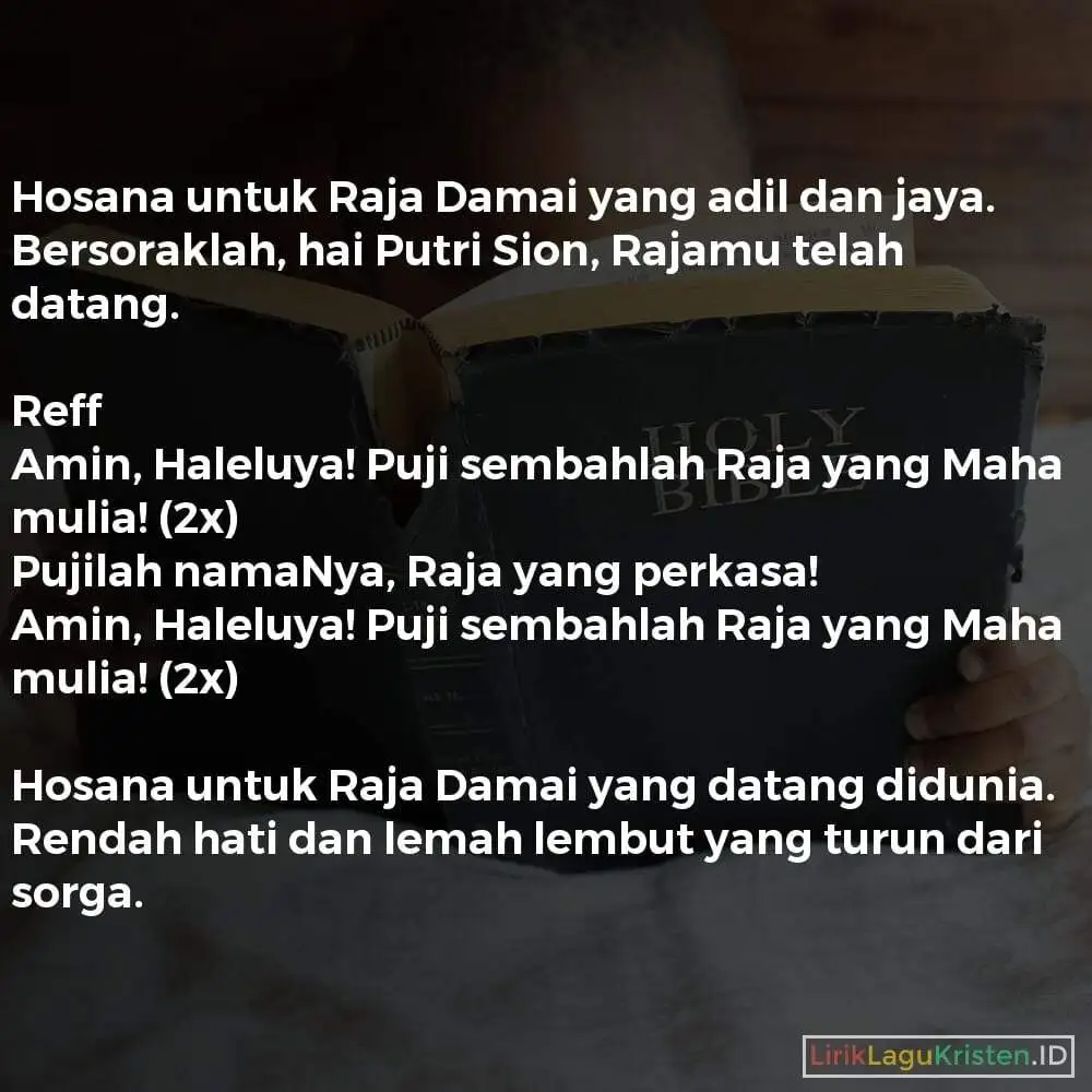 Hosana Untuk Raja Damai
