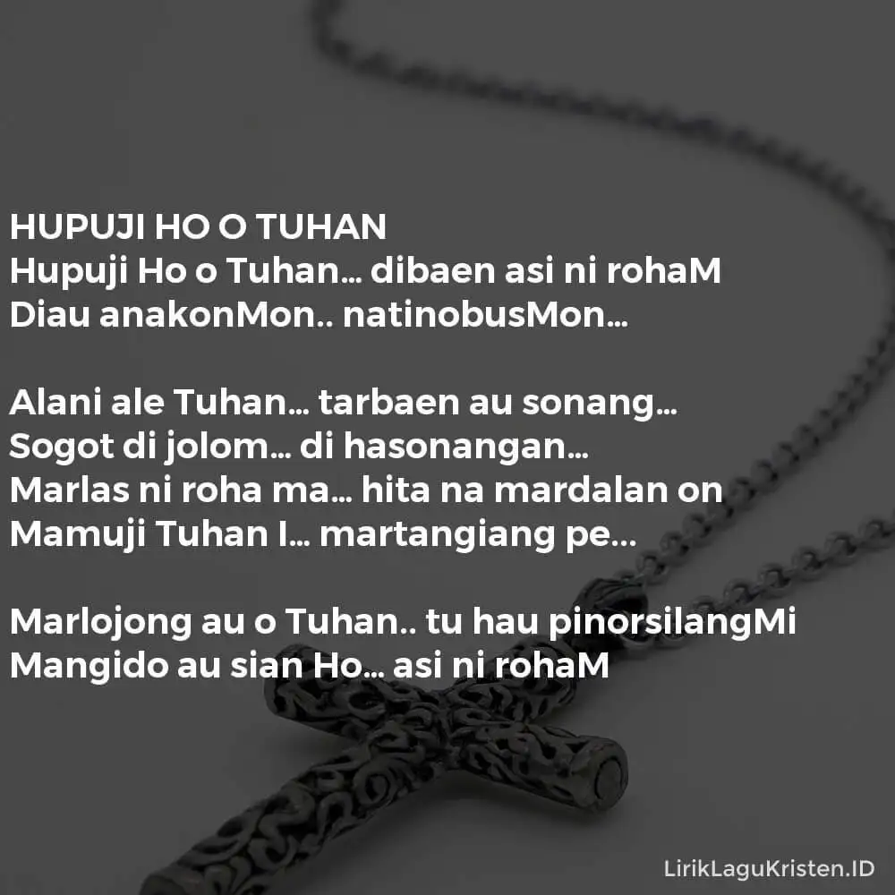 HUPUJI HO O TUHAN
