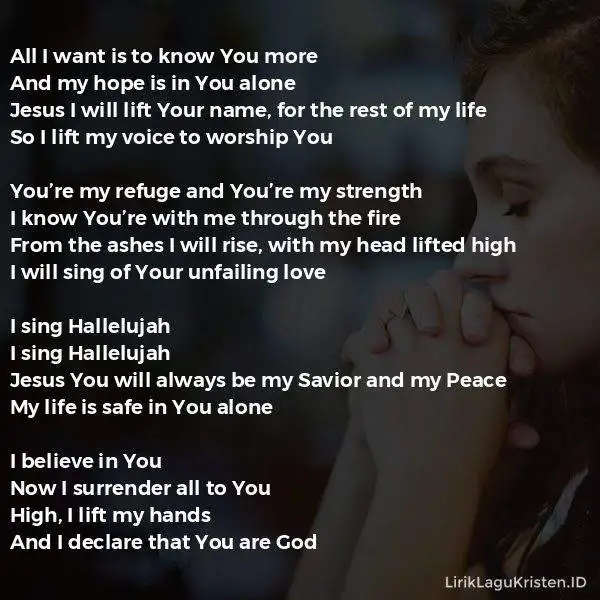 I Believe In You (Hallelujah)