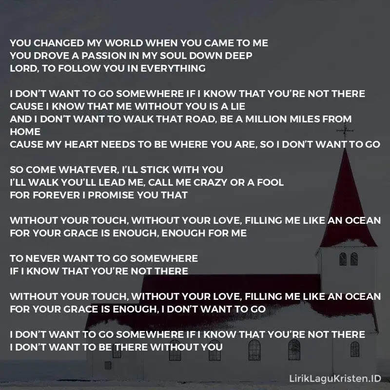 I Don’t Want To Go