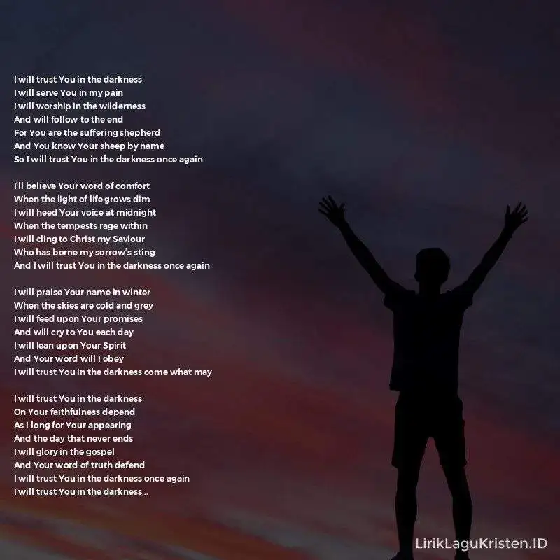 I Will Trust You In The Darkness
