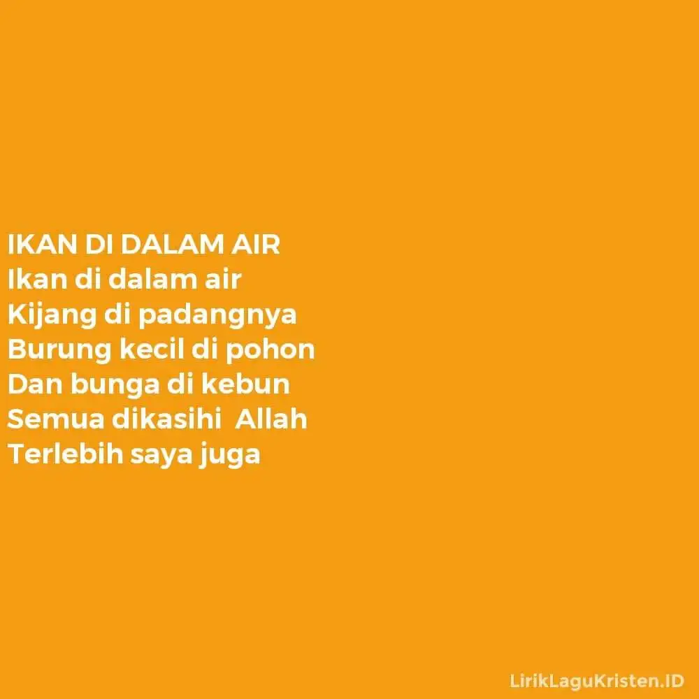 IKAN DI DALAM AIR