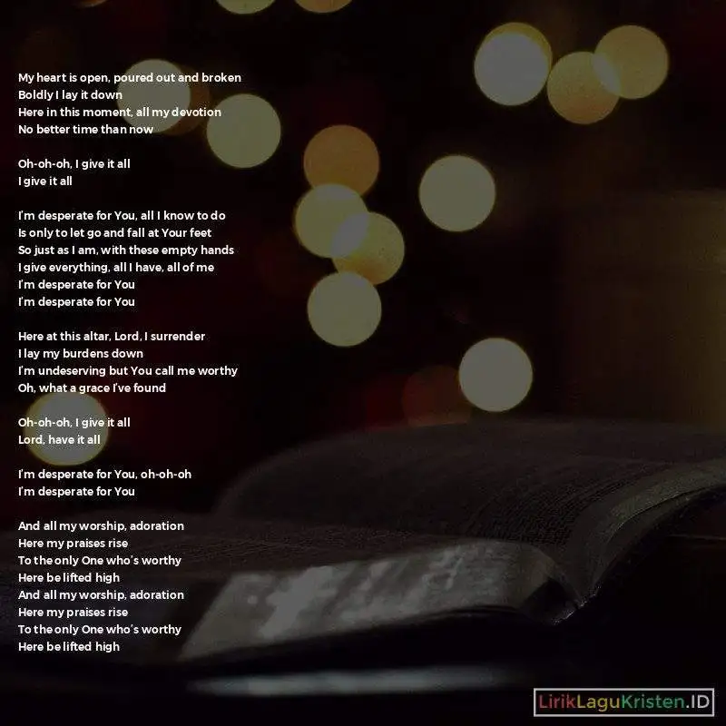 I’m Desperate For You