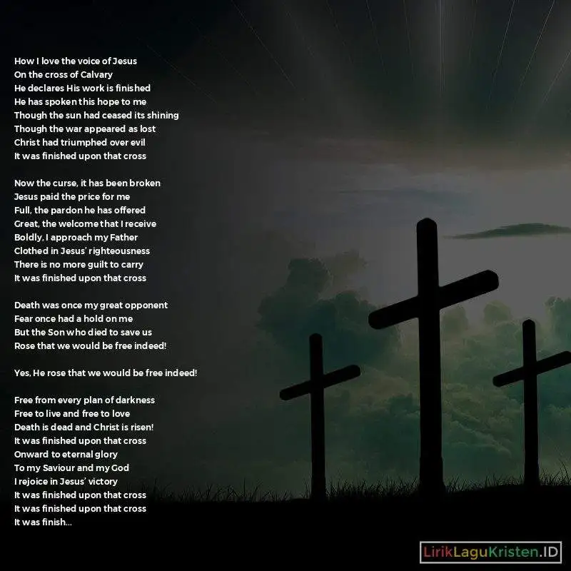 It Was Finished Upon That Cross