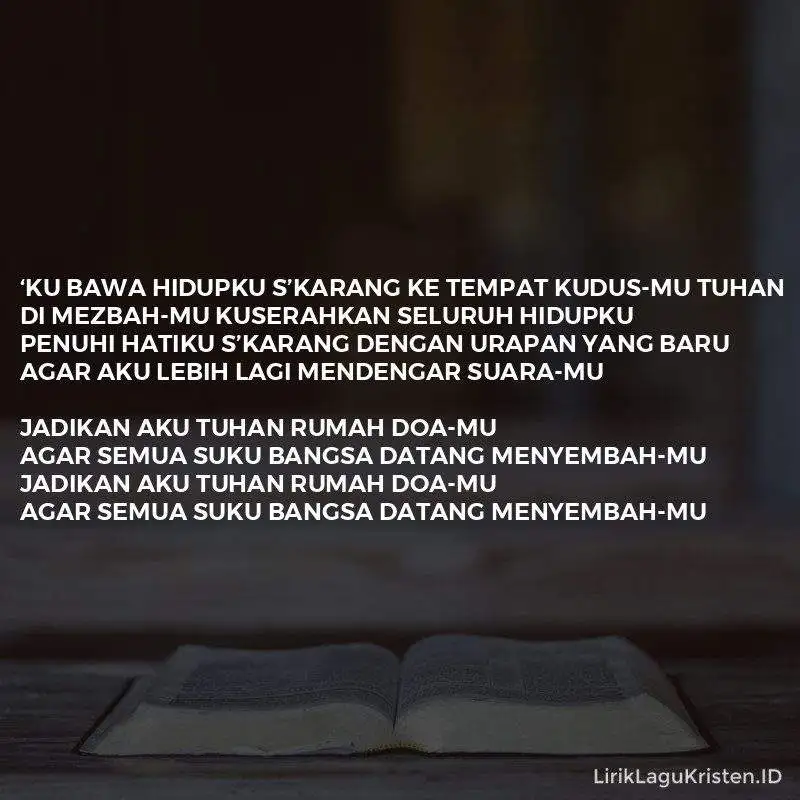 Jadikanku Rumah DoaMu