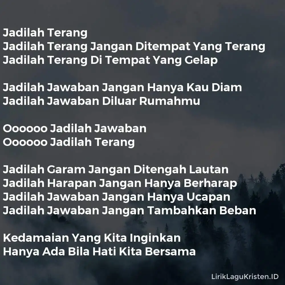 Jadilah Terang