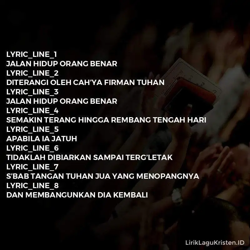 Jalan Hidup Orang Benar