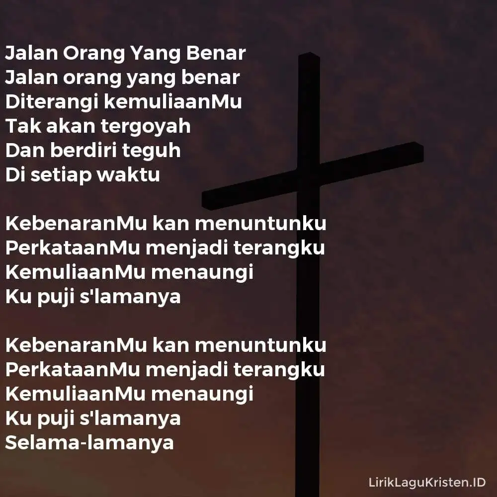 Jalan Orang Yang Benar