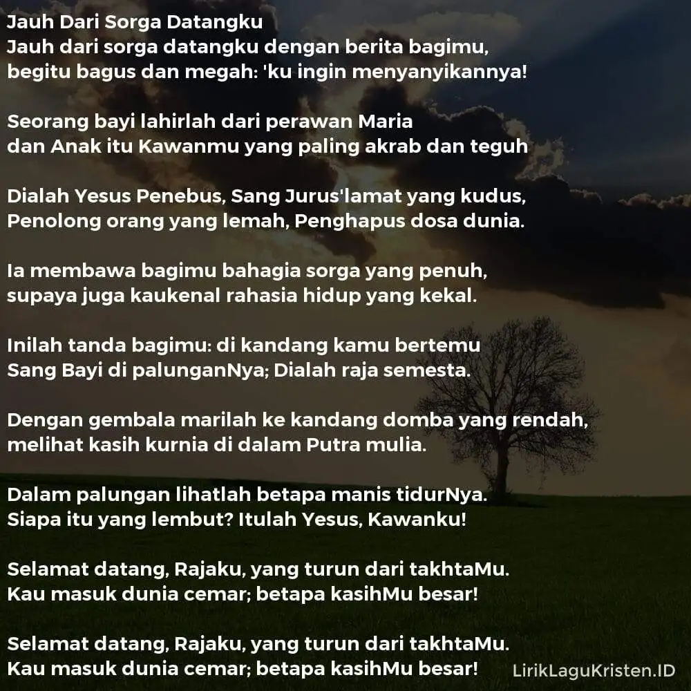 Jauh Dari Sorga Datangku