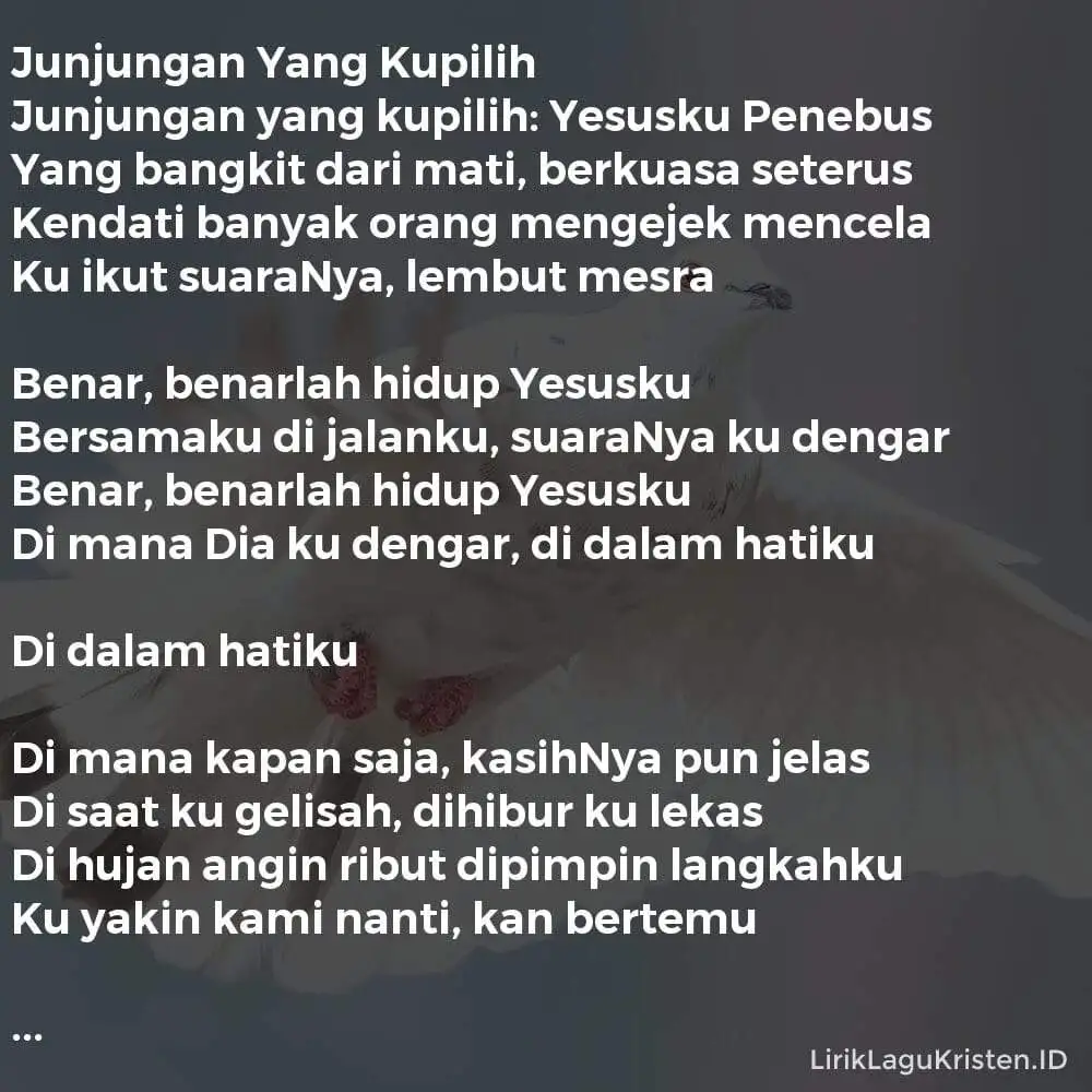 Junjungan Yang Kupilih