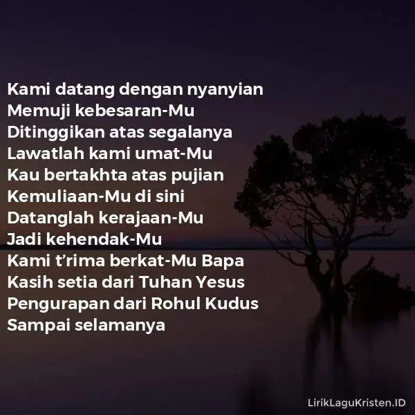 Kami T’rima BerkatMu