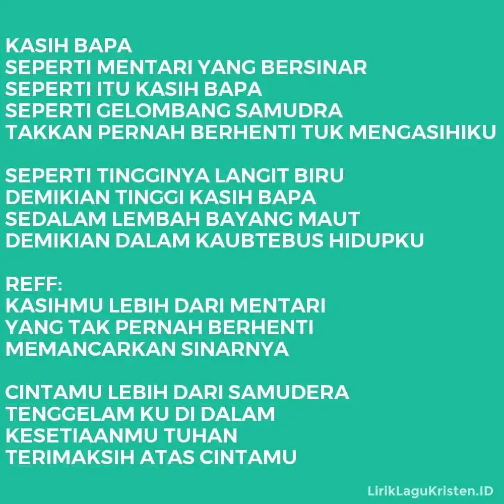 KASIH BAPA