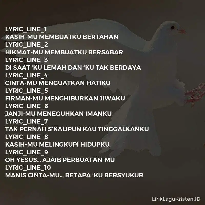 KasihMu Membuatku Bertahan