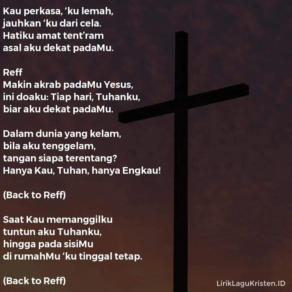 Kau Perkasa, ‘Ku Lemah