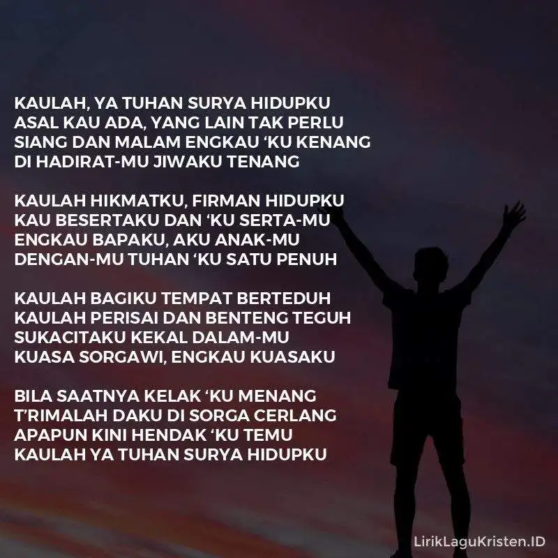 Kaulah Ya Tuhan Surya Hidupku
