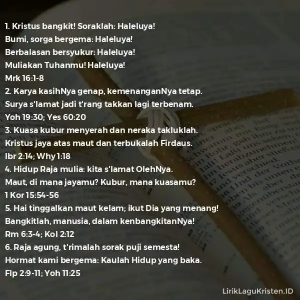 Kristus bangkit! Soraklah