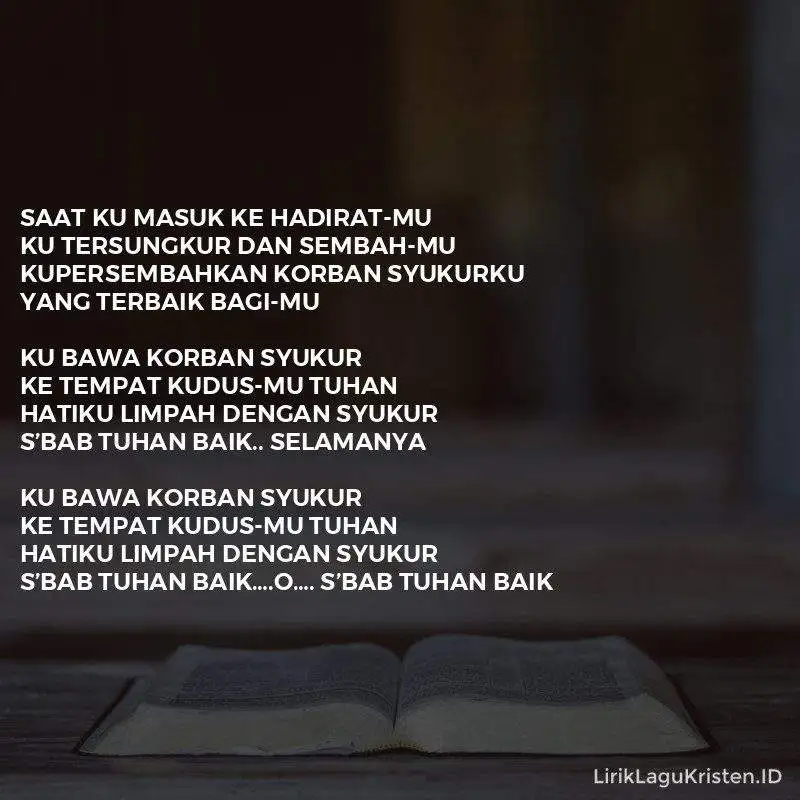 Ku Bawa Korban Syukur