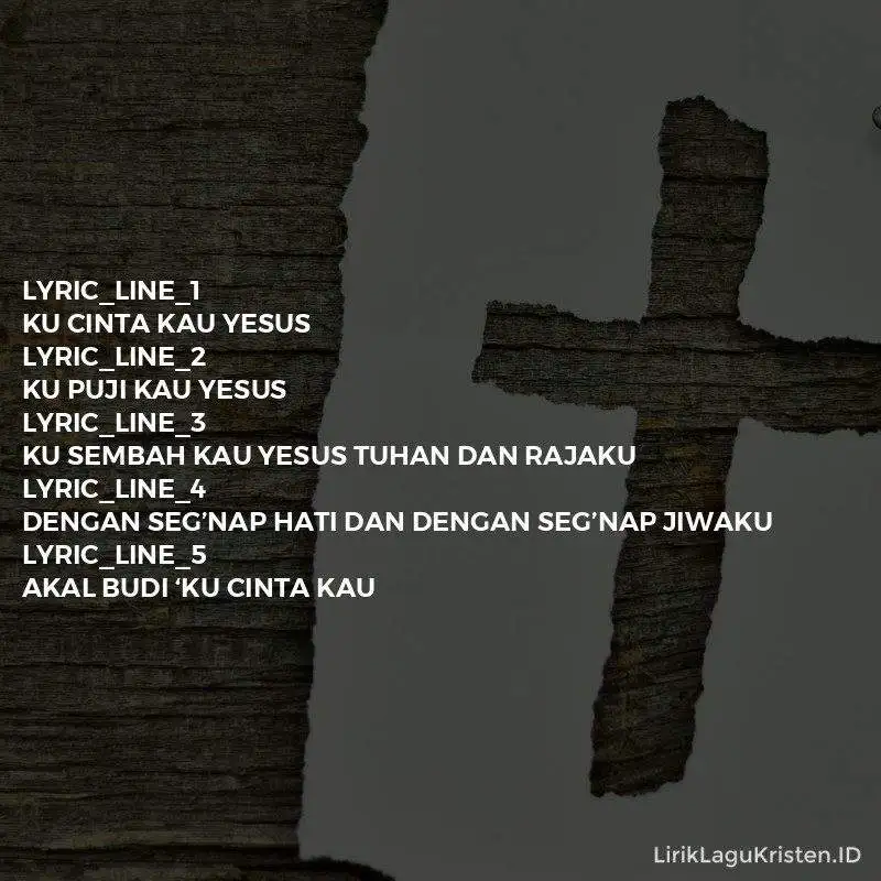 Ku Cinta Kau Yesus