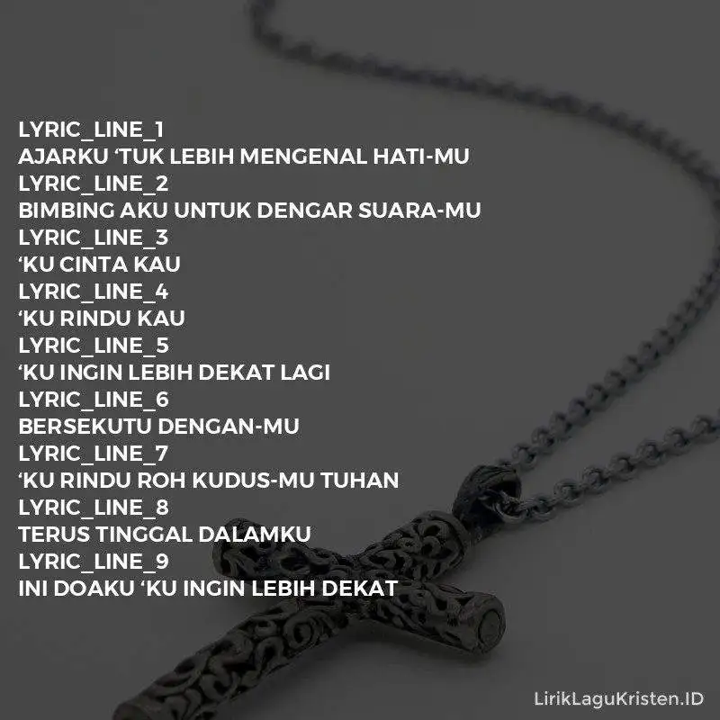 Ku Ingin Lebih Dekat