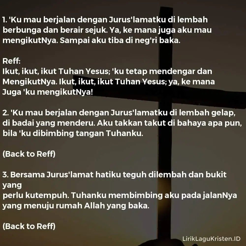 ‘Ku Mau Berjalan Dengan Jurus’lamatku
