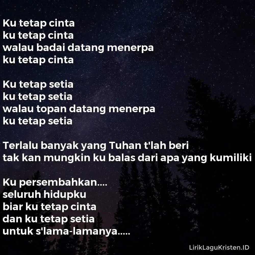 KU TETAP CINTA