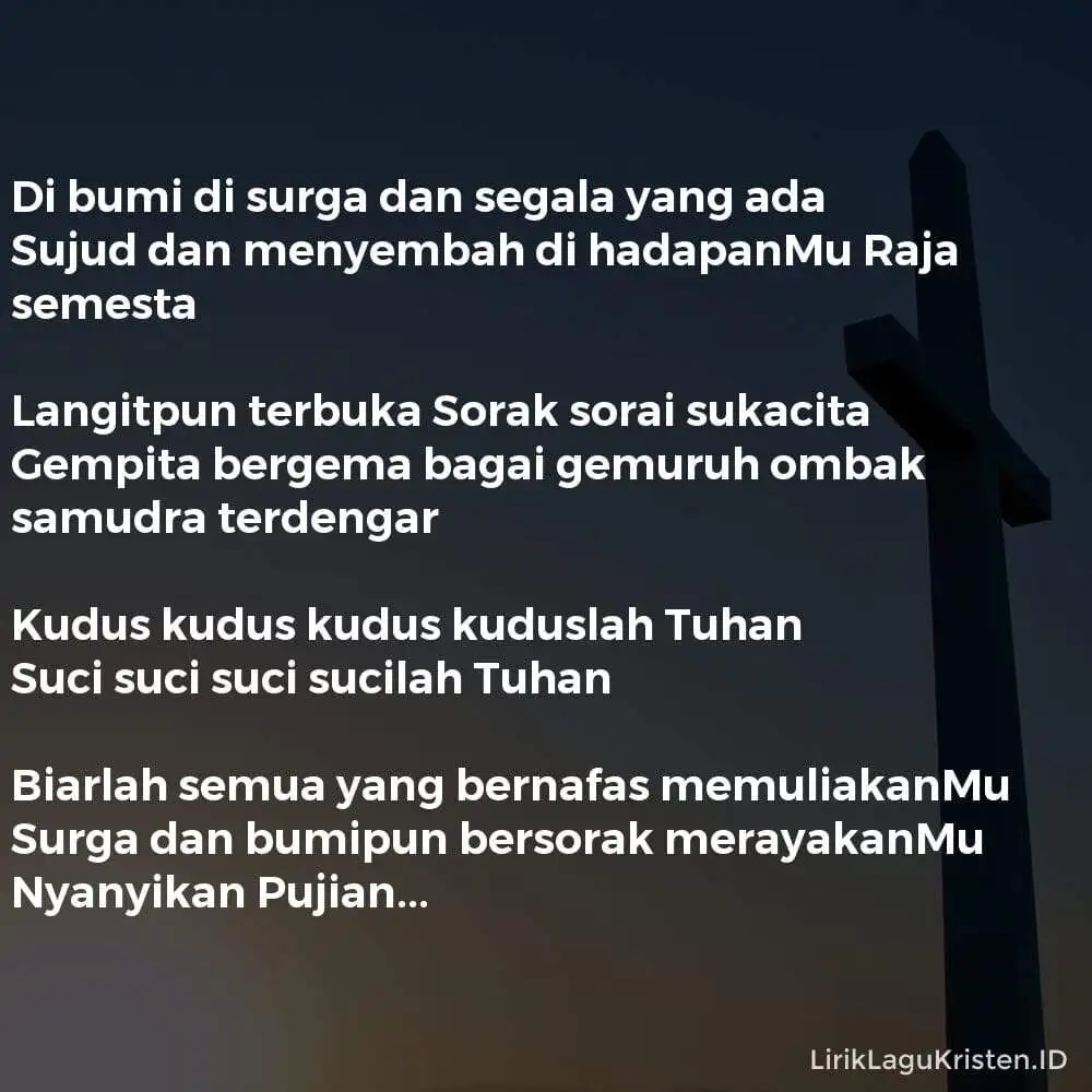 KUDUS KUDUSLAH TUHAN