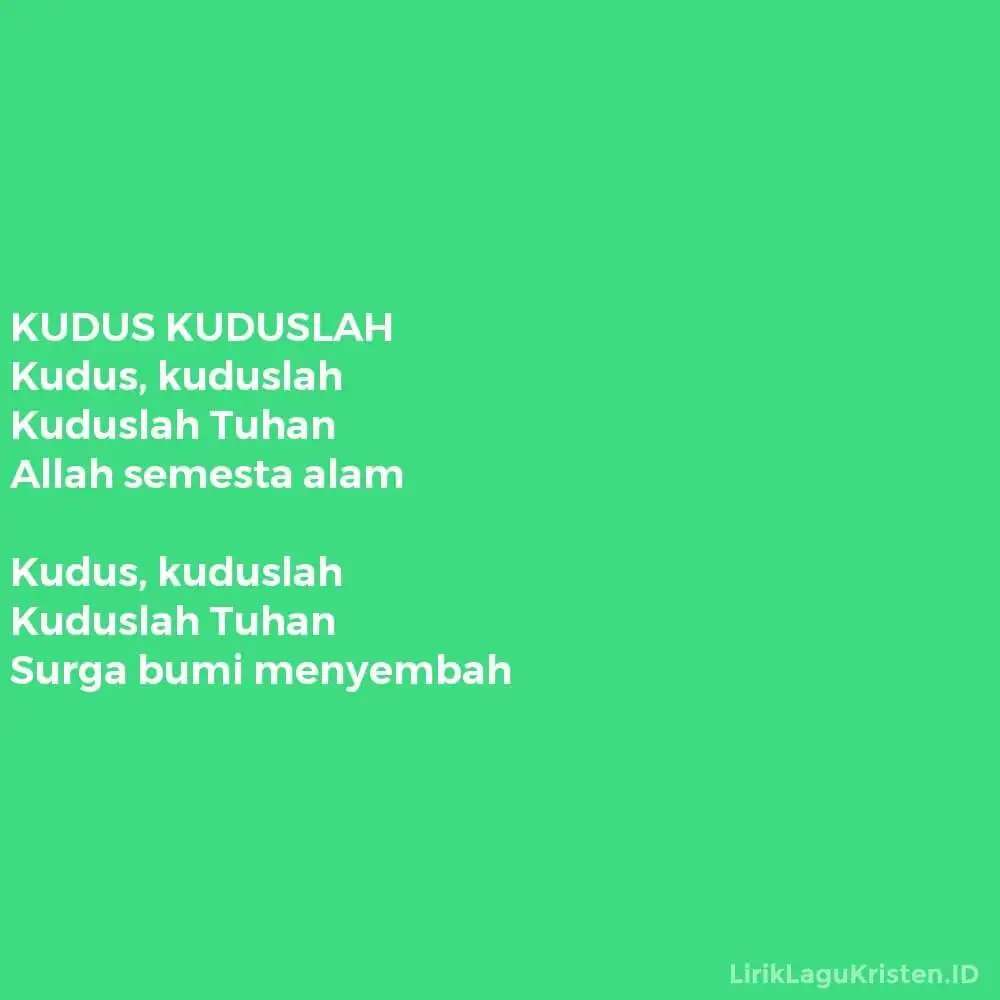 KUDUS KUDUSLAH