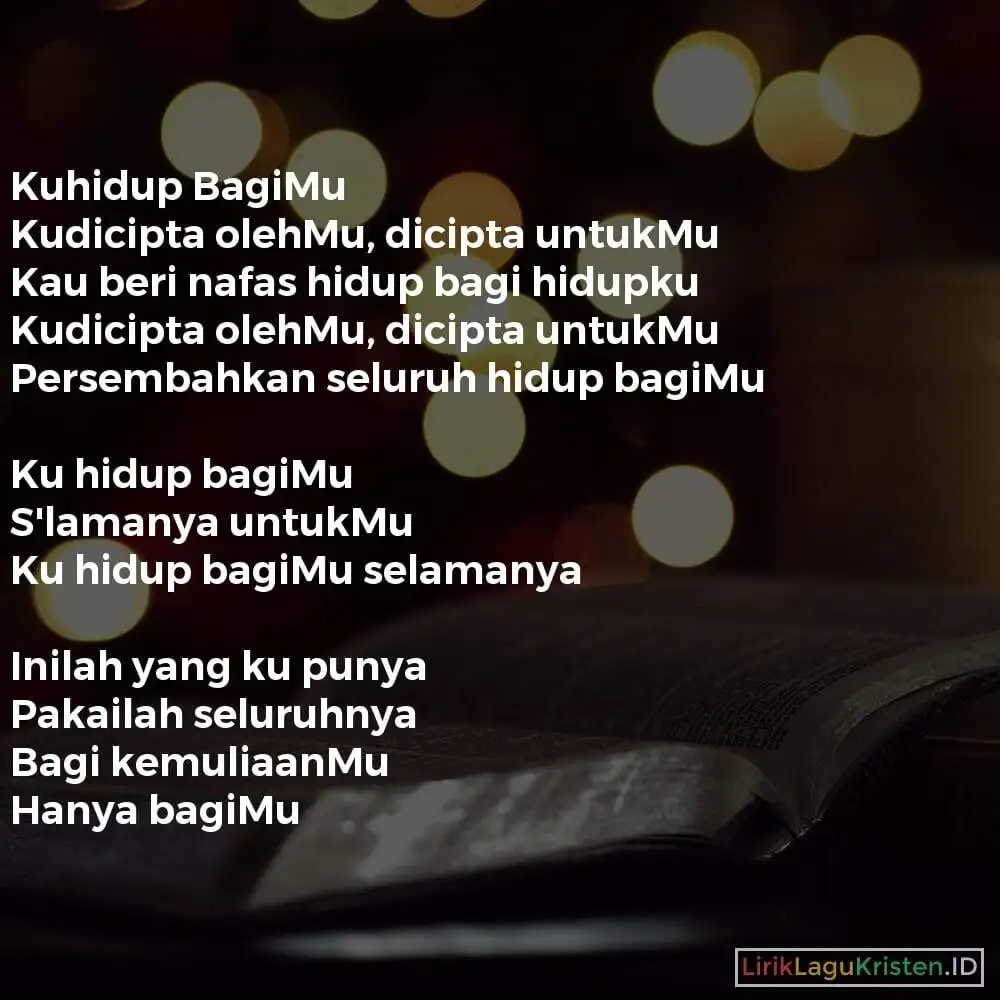 Kuhidup BagiMu