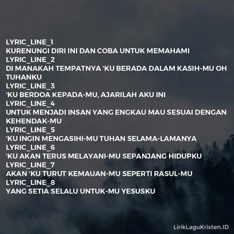 Lagu UntukMu Yesusku