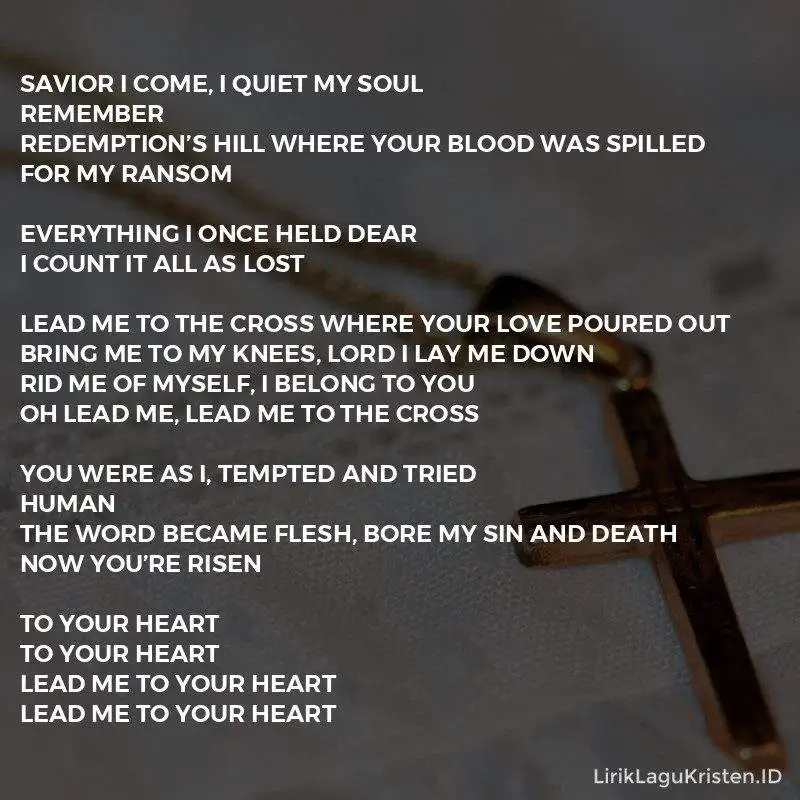 Lead Me To The Cross